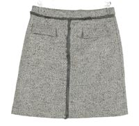 Dámska sivo-ružová melírovaná pletená sukňa TU