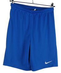 Pánské safírové sportovní funkční kraťasy s logem Nike 