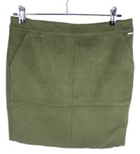 Dámska khaki semišová sukňa Taifun