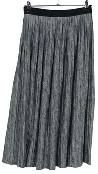 Dámska sivá melírovaná plisovaná midi sukňa Topshop