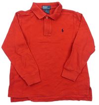 Červené polo tričko s logom Ralph Lauren