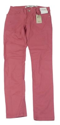 Růžové plátěné skinny kalhoty Denim Co.
