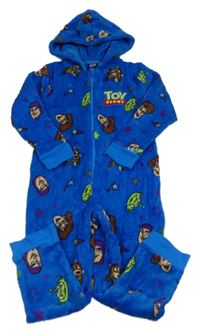 Modrá chlupatá kombinéza s Toy Story a kapucí Pep&Co