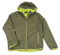 Khaki šusťáková jarní funkční bunda s kapucí Killtec