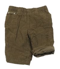 Hnedé podšité manšestráky