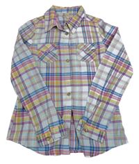 Barevná kostkovaná halenka M&S