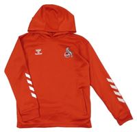 Červená športová mikina s kapucňou Hummel