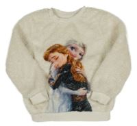 Bílá chlupatá mikina s Frozen C&A