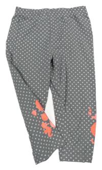 Sivé bodkované capri legíny s mořskými koníky Topolino