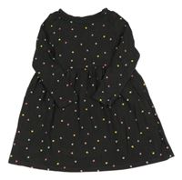 Antracitové bodkované šaty H&M