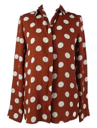 Dámská cihlová halenka s puntíky Primark