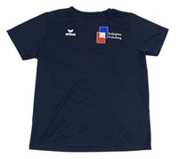 Tmavomodré športové tričko s logom zn. Erima