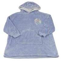 Světlemodrá chlupatá oversize mikina s Elsou a kapucí Disney