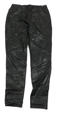 Černé koženkové zateplené legíny C&A vel.176