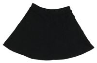 Čierna tepláková kolová sukňa M&S