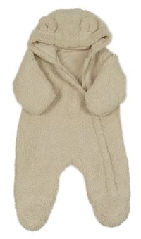 Béžová huňatá podšitá kombinéza s kapucňou Matalan