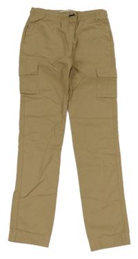 Béžové plátěné cargo kalhoty Denim Co.