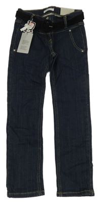 Nové - Tmavomodré rifle s opaskom Dedipetto