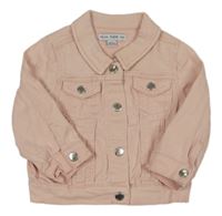 Světlerůžové riflová bunda Denim Co.