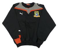 Čierno-sivo-červená mikina s nášivkou Slazenger
