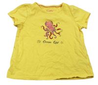 Žlté tričko s chobotnicí Lupilu