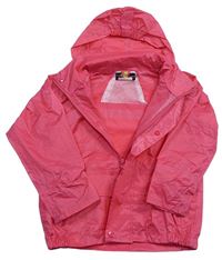 Ružová nepromokavá bunda s ukrývací kapucňou Wetplay