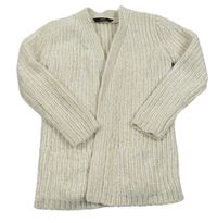 Smetanovo-zlatý žinylkový cardigan George