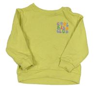 Citronová mikina s nápisom Pep&Co