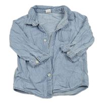 Světlerůžová riflová košile H&M