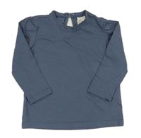Modrošedé triko H&M