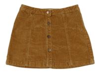 Béžová zamatová menšestrová prepínaci sukňa Zara