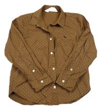 Hnědá košile s puntíky H&M