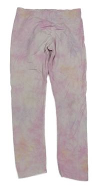 Růžovo-smetanové vzorované legíny Next