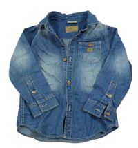 Modrá rifľová košeľa Zara