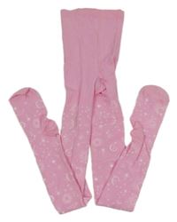 Světlerůžové punčocháče s vesmírem John Lewis