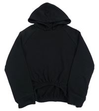 Černá crop mikina s kapucí George 