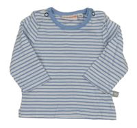 Světlemodro-biele pruhované tričko Liegelind