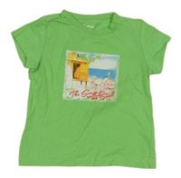 Zelené tričko s labuťami  Impidimpi