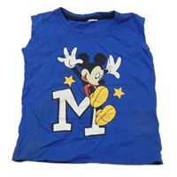 Kobaltově modré tielko s Mickeym Zara