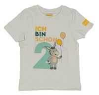 Biele tričko s potlačou Babywelt