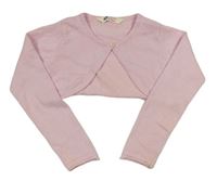 Světlerůžové propínací svetrové bolérko H&M