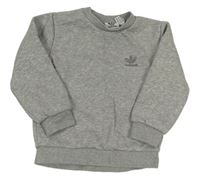 Šedá melírovaná mikina Adidas