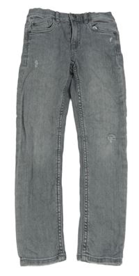 Šedé skinny rifle s prošoupáním ZARA