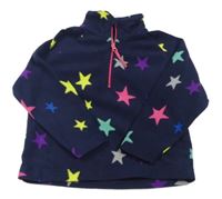 Tmavomodrá hviezdičkovaná fleecová mikina Mountain Warehouse