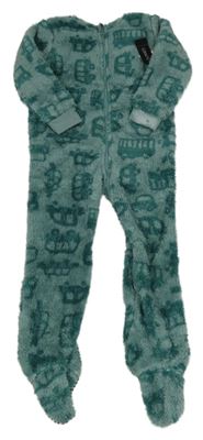 Nové - šalvějová chlpatá kombinéza s autami a hasiči St. Bernard