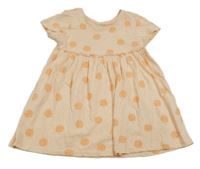 Marhuľové bodkovaná é melírované šaty Matalan