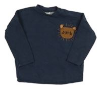 Tmavomodré tričko so lvíčkem/kapsou Next