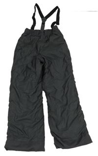 Černošedé šusťákové funkční zimní oteplovačky s odepínacími trakami wed'ze