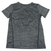 Tmavošedo-černé melírované sportovní tričko St. Bernard