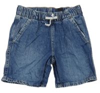 Modré PULL ON riflové kraťasy H&M